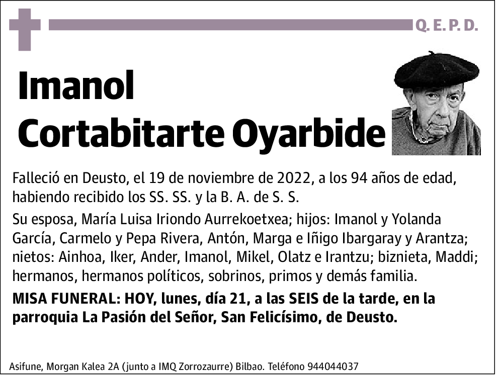 Imanol Cortabitarte Oyarbide