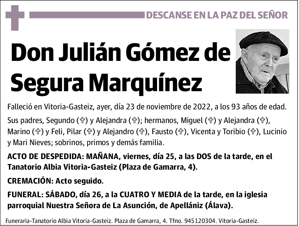 Julián Gómez de Segura Marquínez