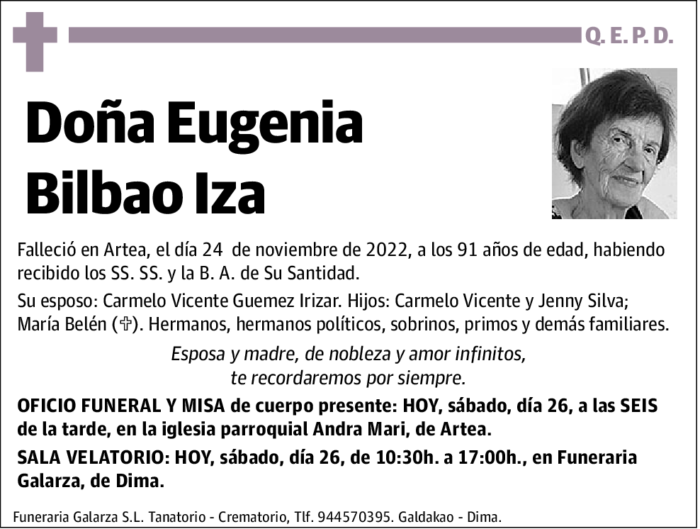 Eugenia Bilbao Iza