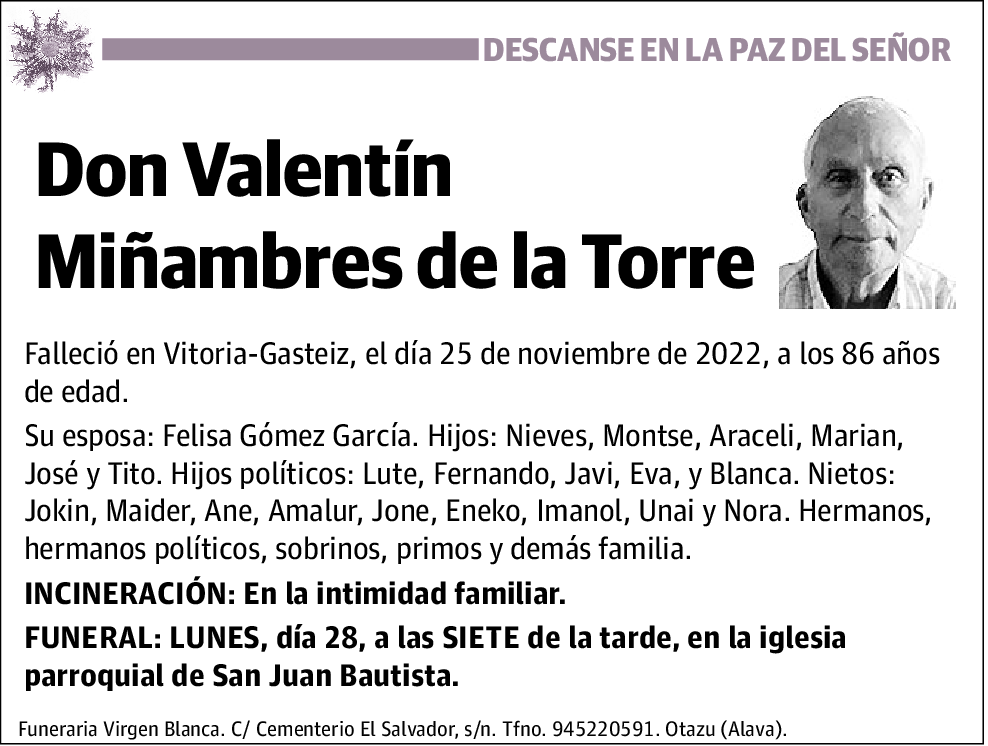 Valentín Miñambres de la Torre