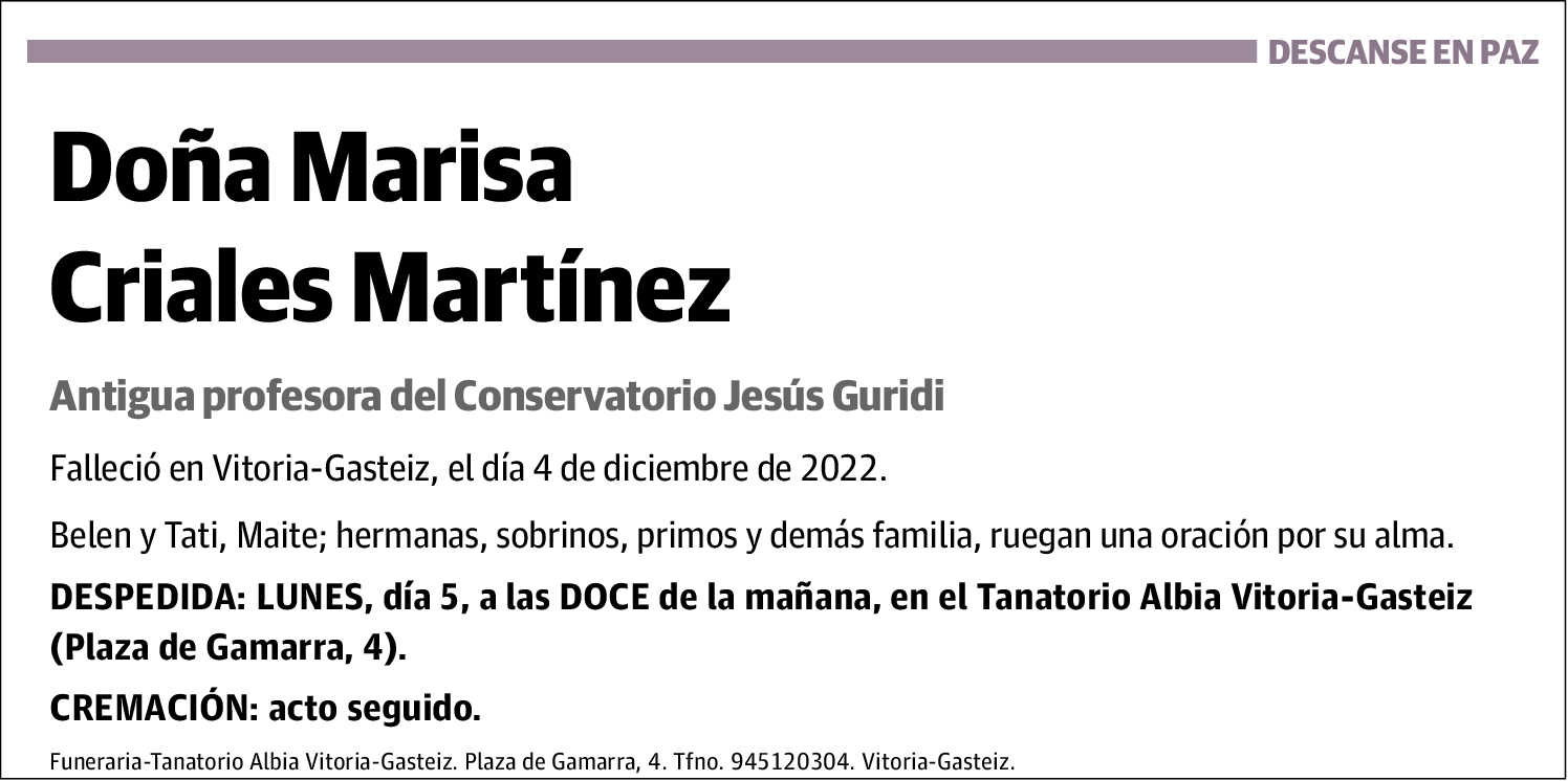 Marisa Criales Martínez