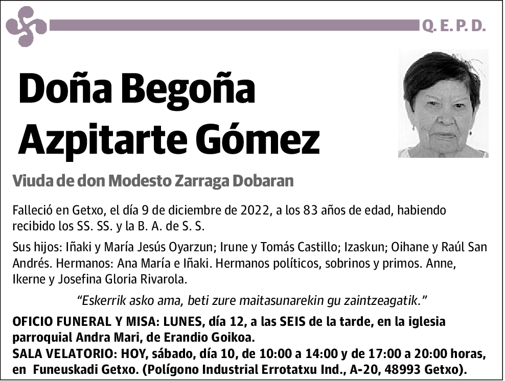 Begoña Azpitarte Gómez