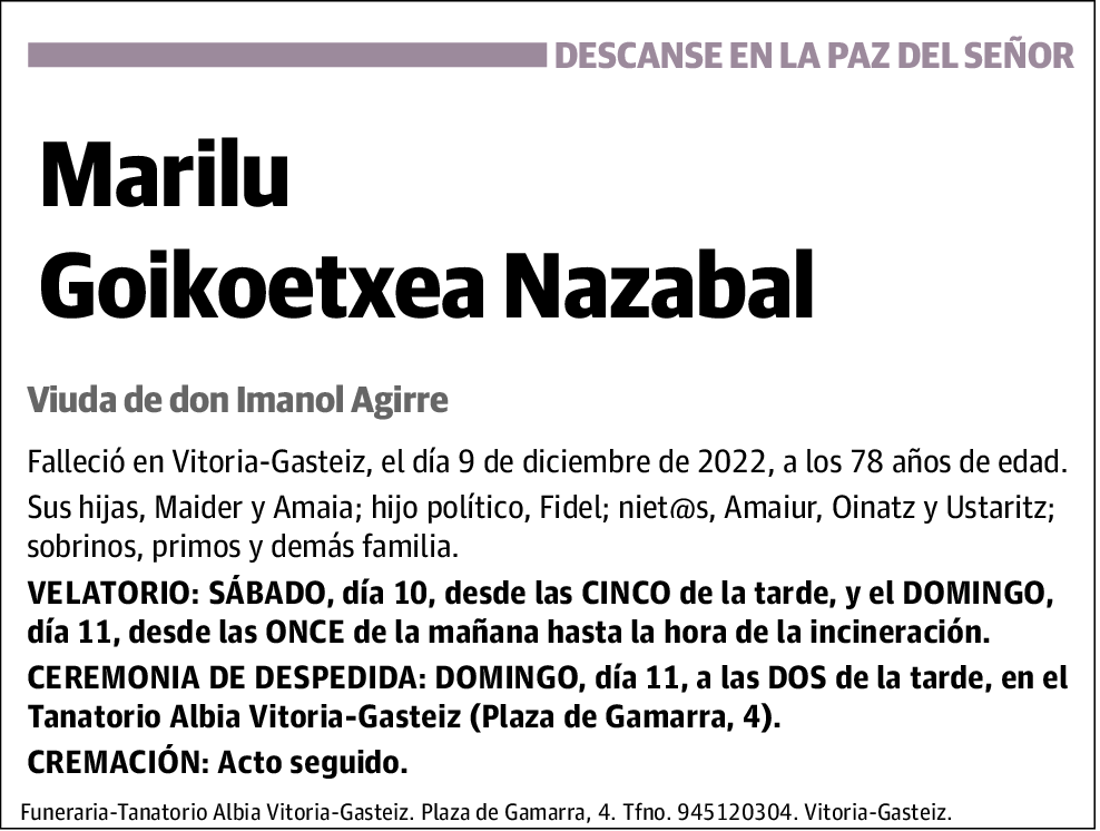 Marilu Goikoetxea Nazabal