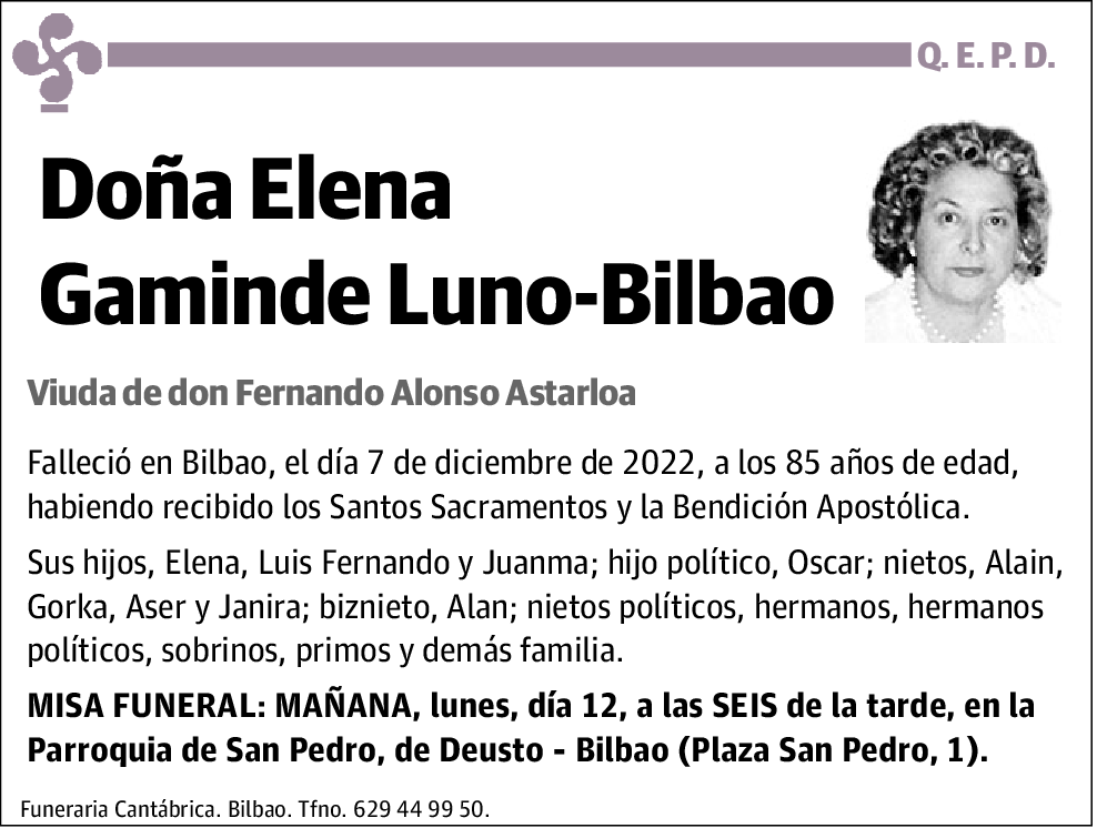 Elena Gaminde Luno-Bilbao