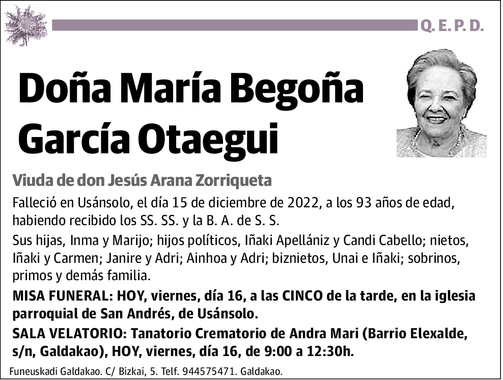 María Begoña García Otegui