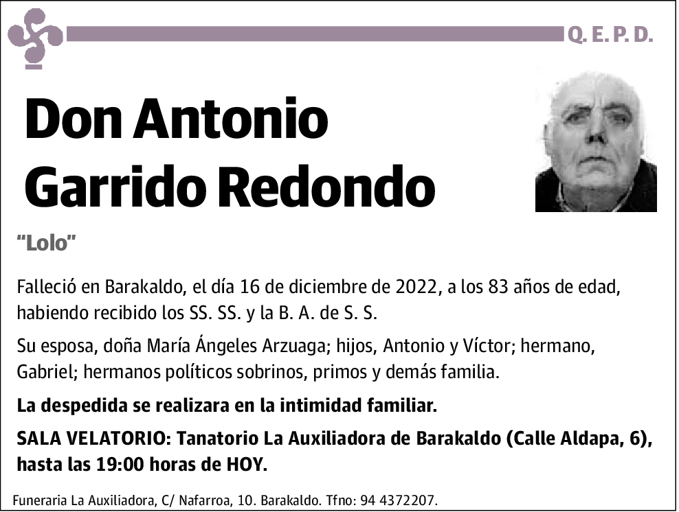 Antonio Garrido Redondo