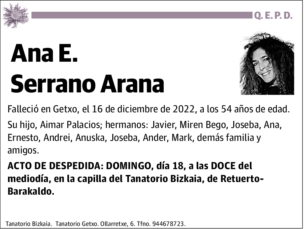 Ana E. Serrano Arana