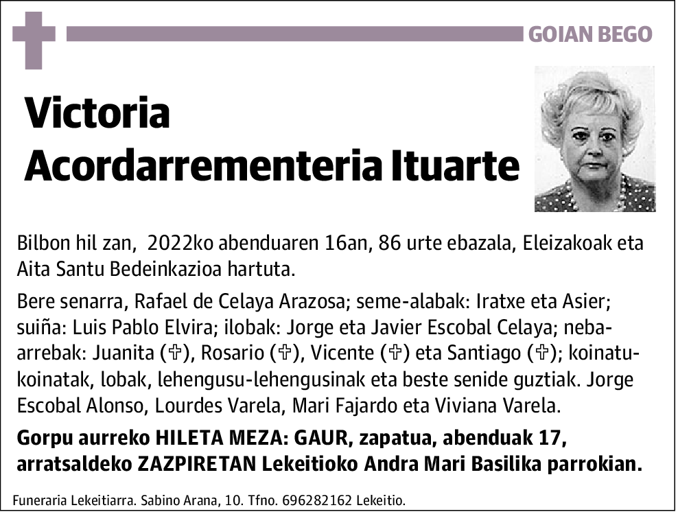 Victoria Acordarrementeria Ituarte