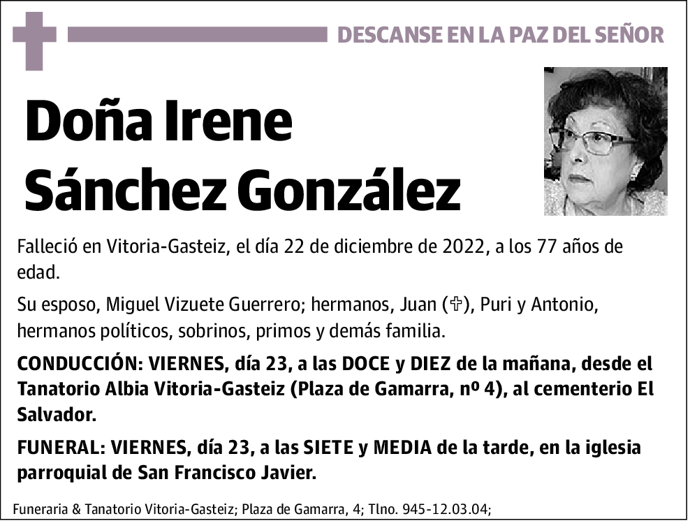 Irene Sánchez González