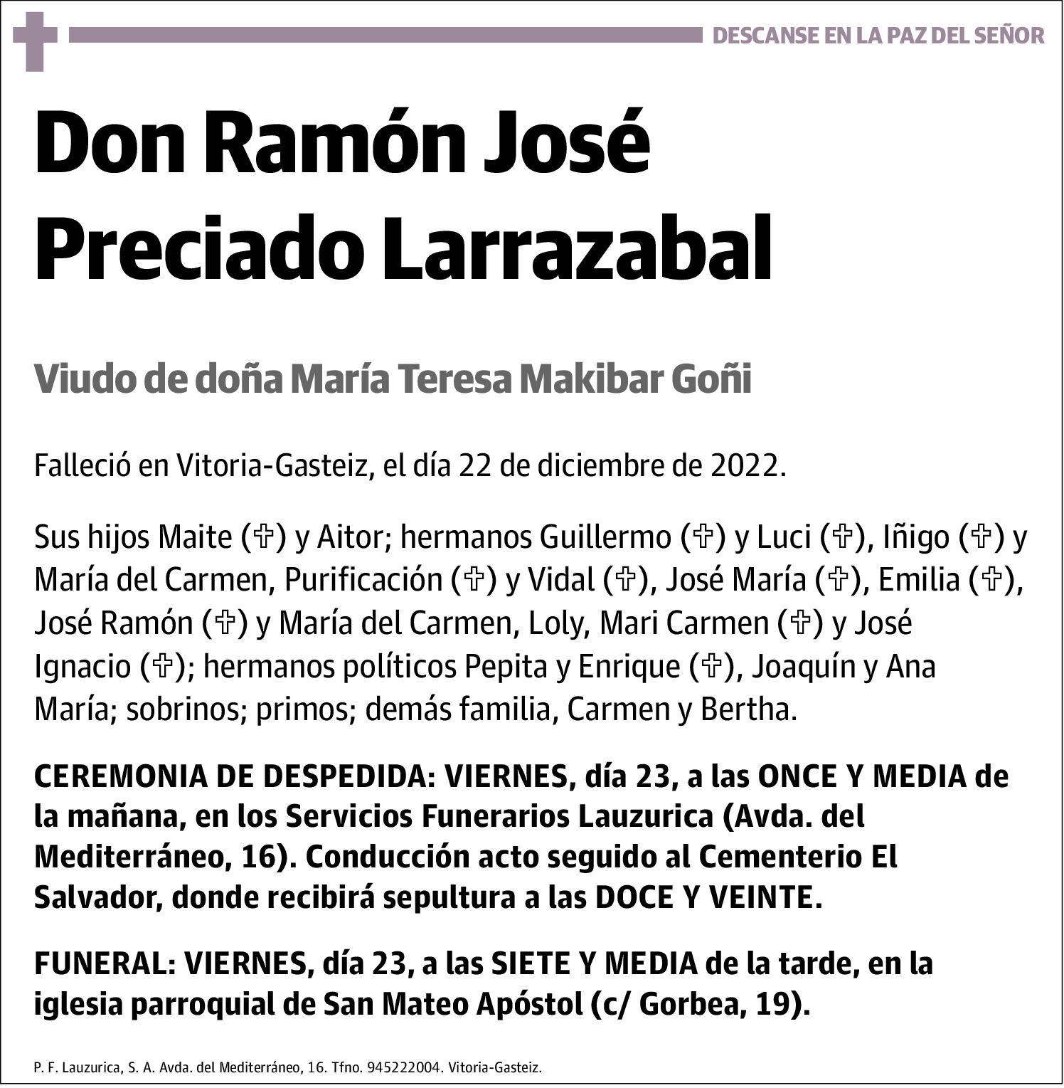 Ramón José Preciado Larrazabal