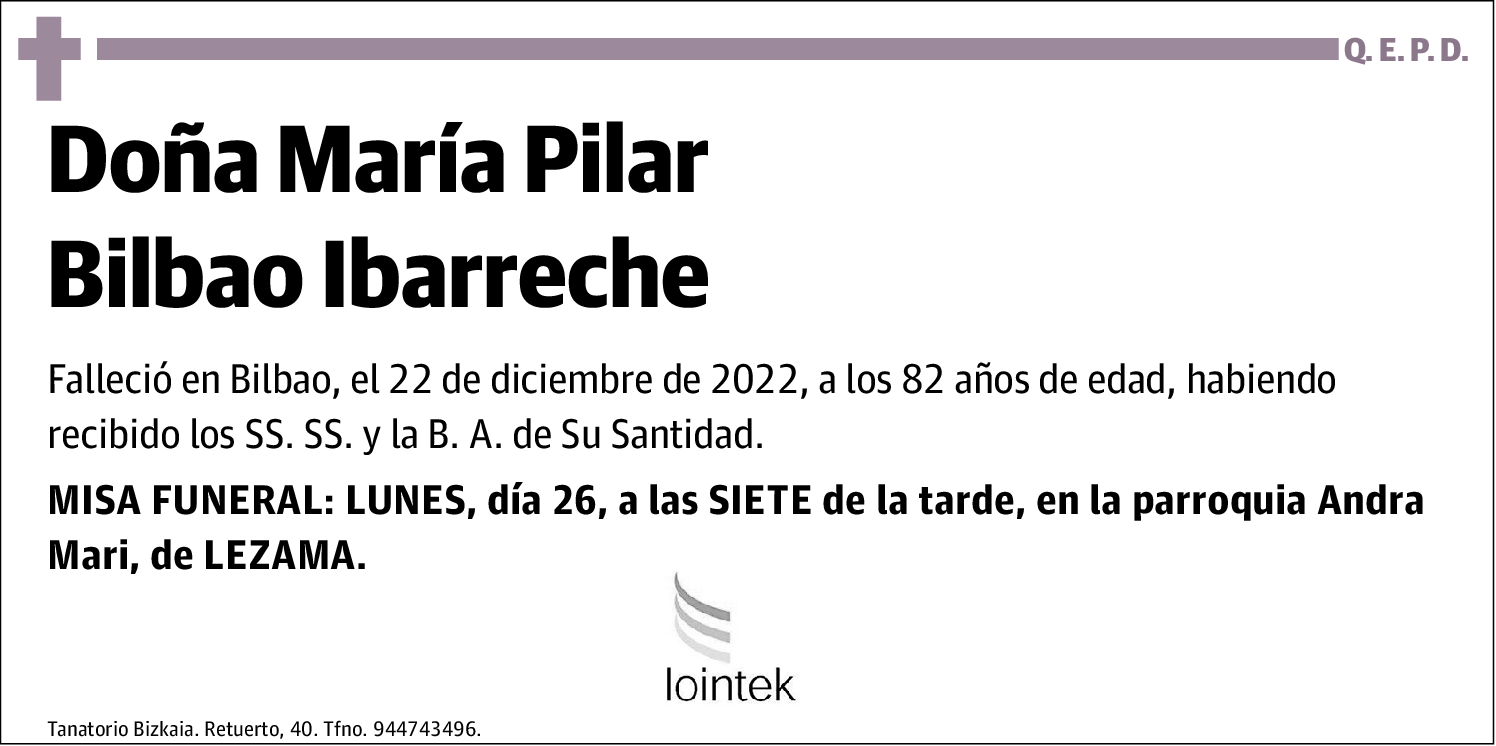 María Pilar (Lointek) Bilbao Ibarreche