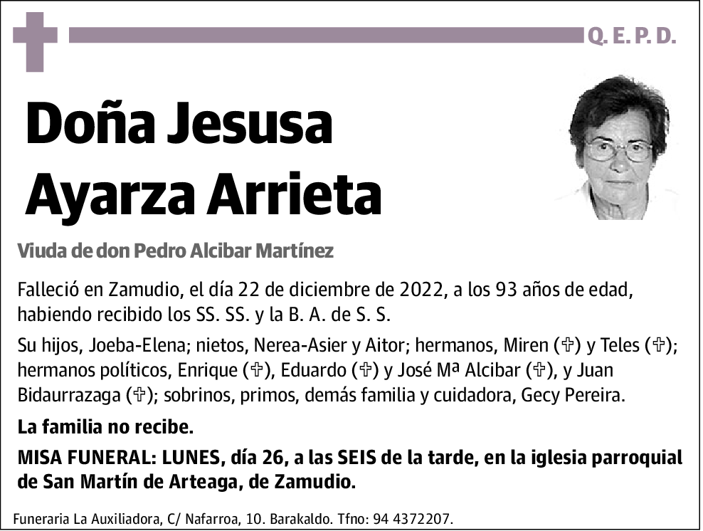 Jesusa Ayarza Arrieta