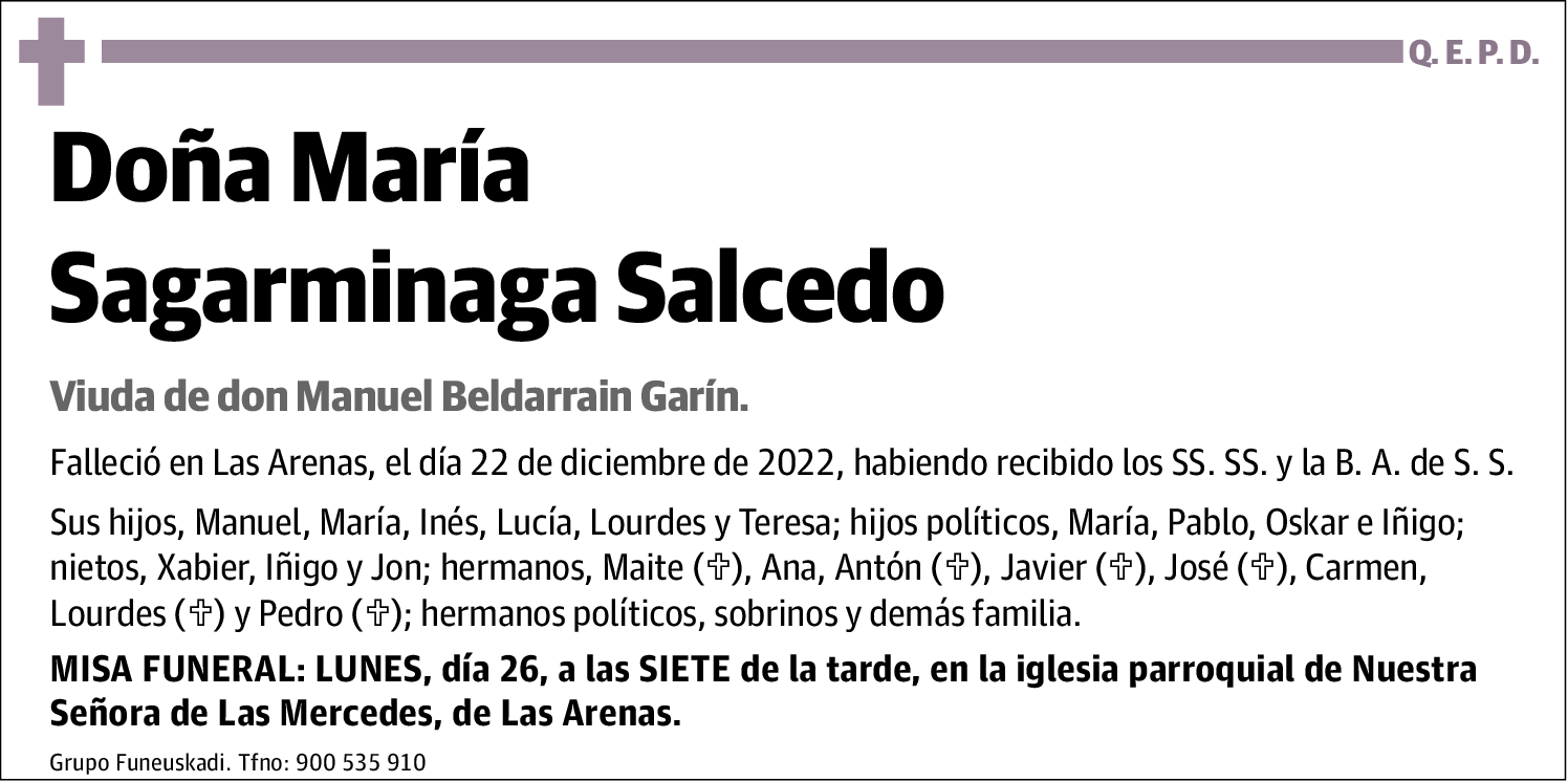 María Sagarminaga Salcedo