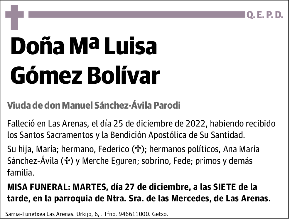 Mª Luisa Gómez Bolívar
