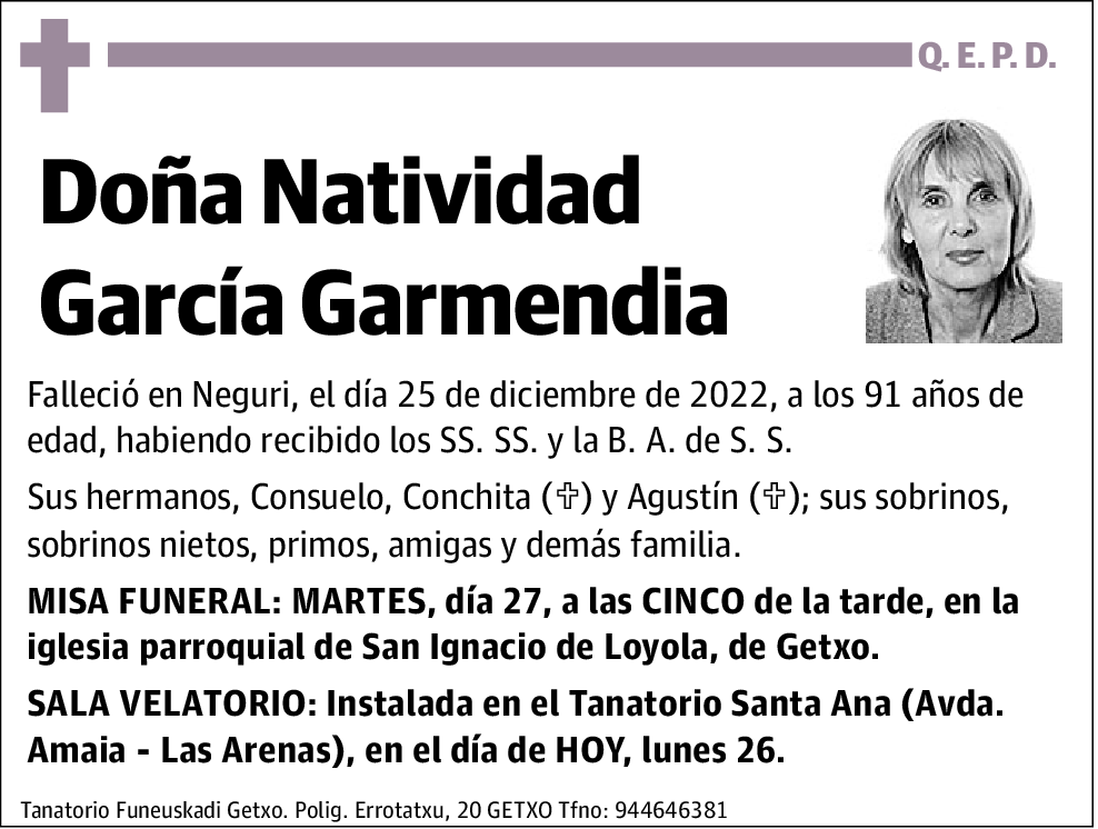 Natividad García Garmendia