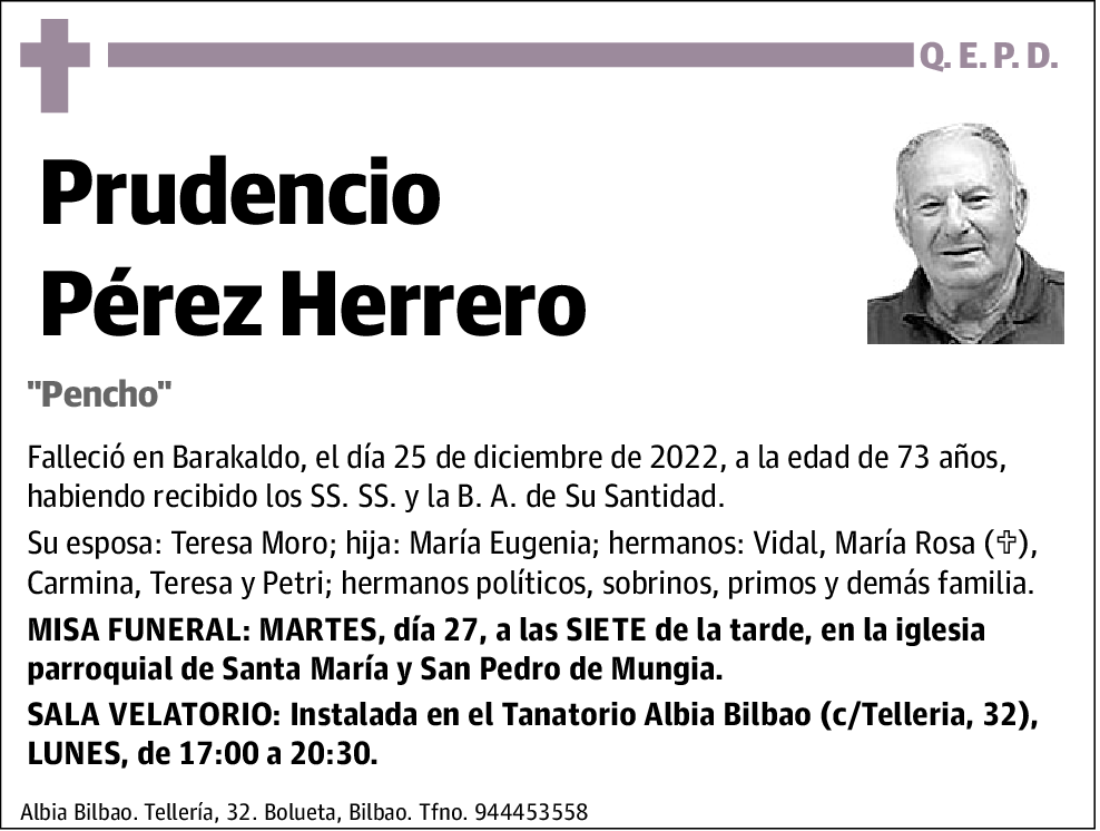 Prudencio Pérez Herrero