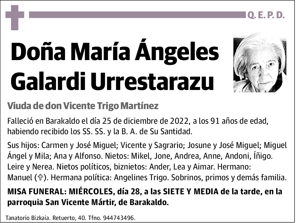 María Ángeles Galardi Urrestarazu