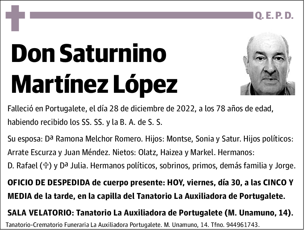 Saturnino Martínez López