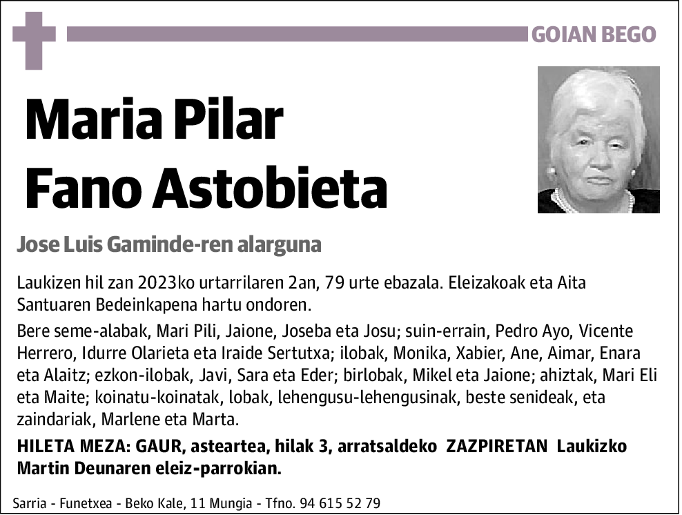 Maria Pilar Fano Astobieta