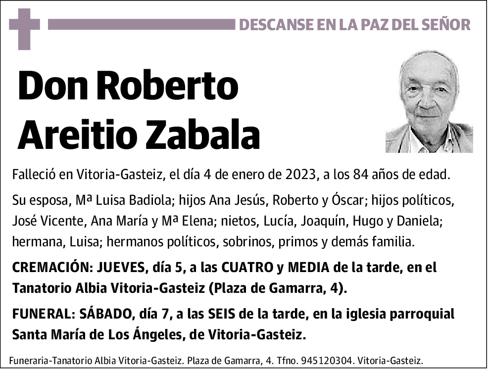 Roberto Areitio Zabala