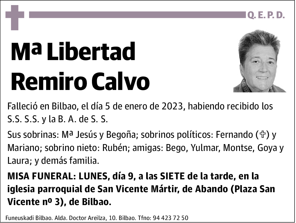 Mª Libertad Remiro Calvo