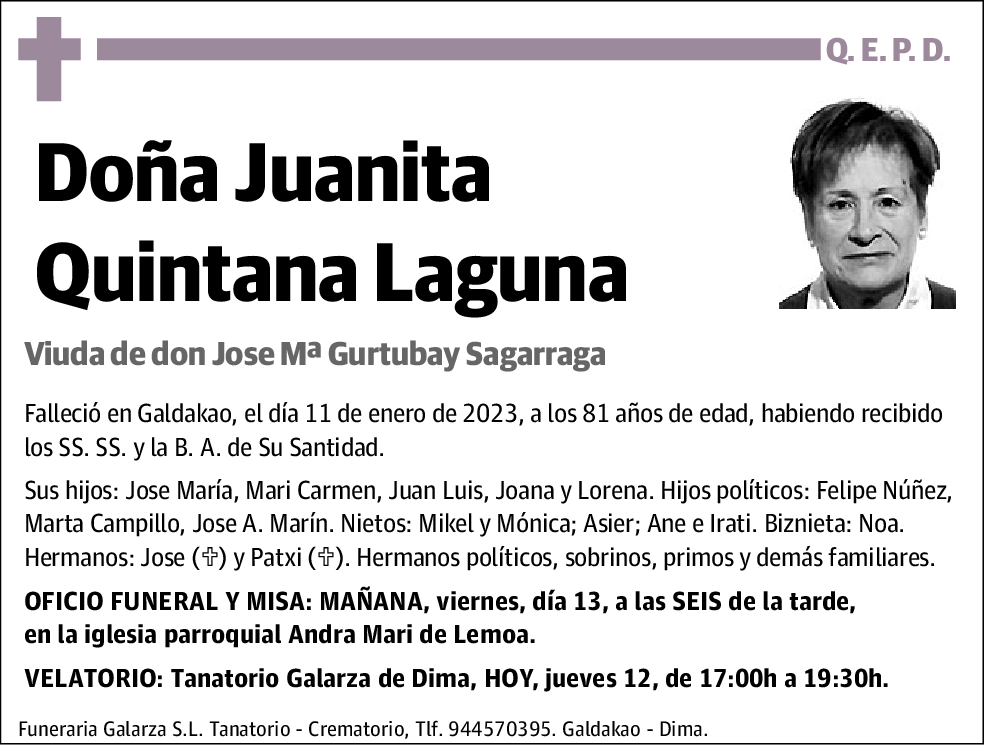 Juanita Quintana Laguna