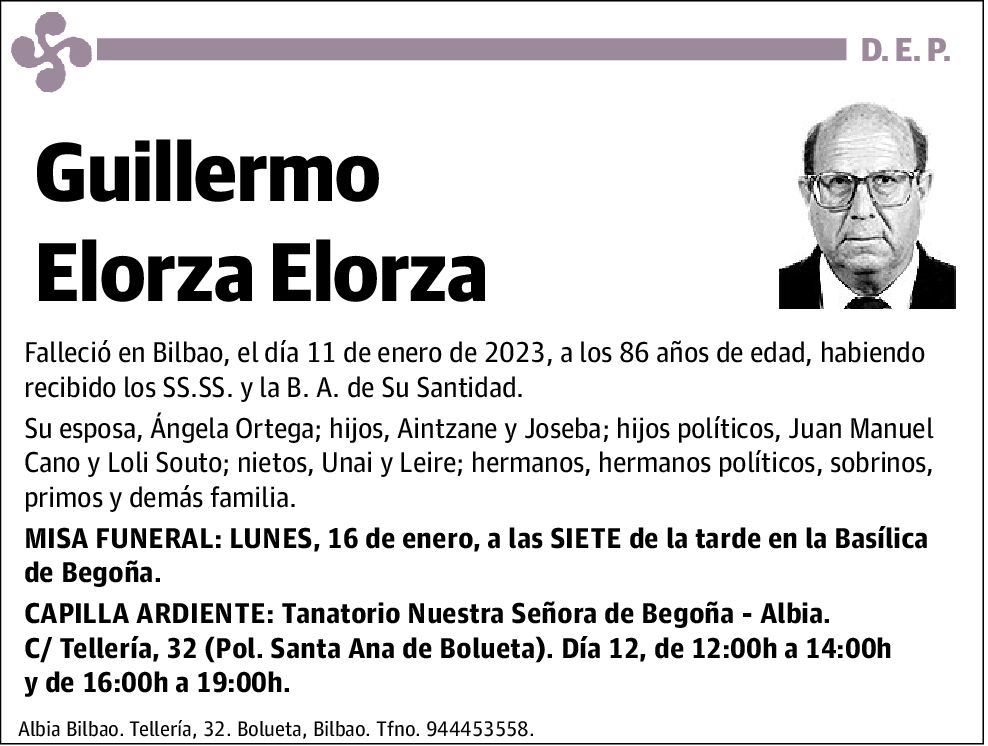 Guillermo Elorza Elorza