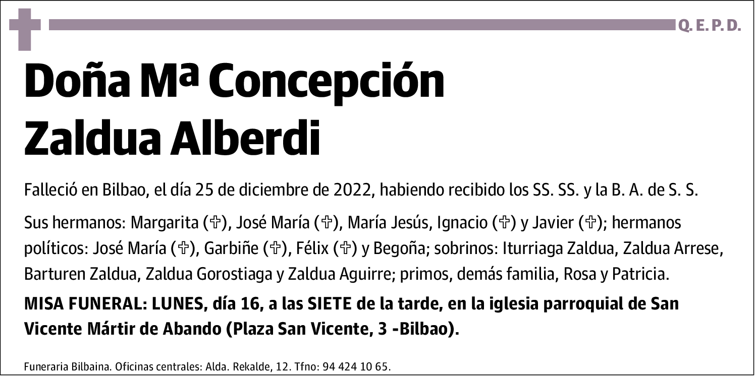Mª Concepción Zaldua Alberdi