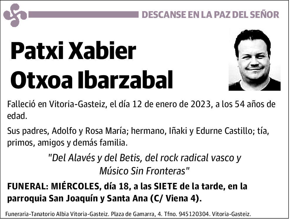 Patxi Xabier Otxoa Ibarzabal