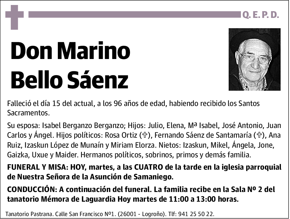 Marino Bello Sáenz