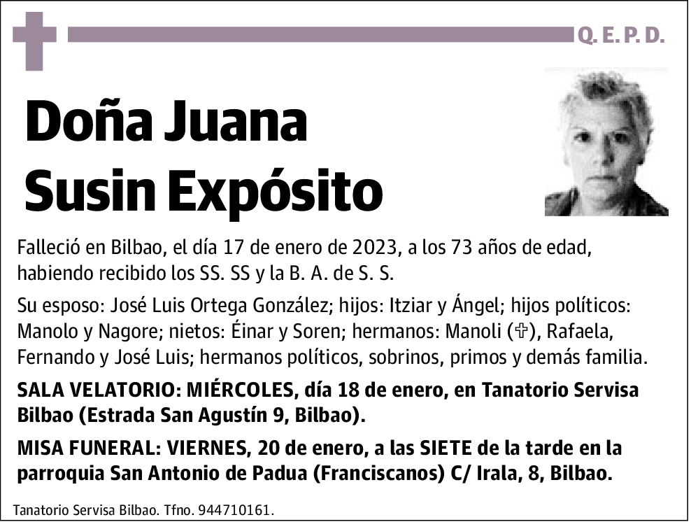 Juana Susin Expósito