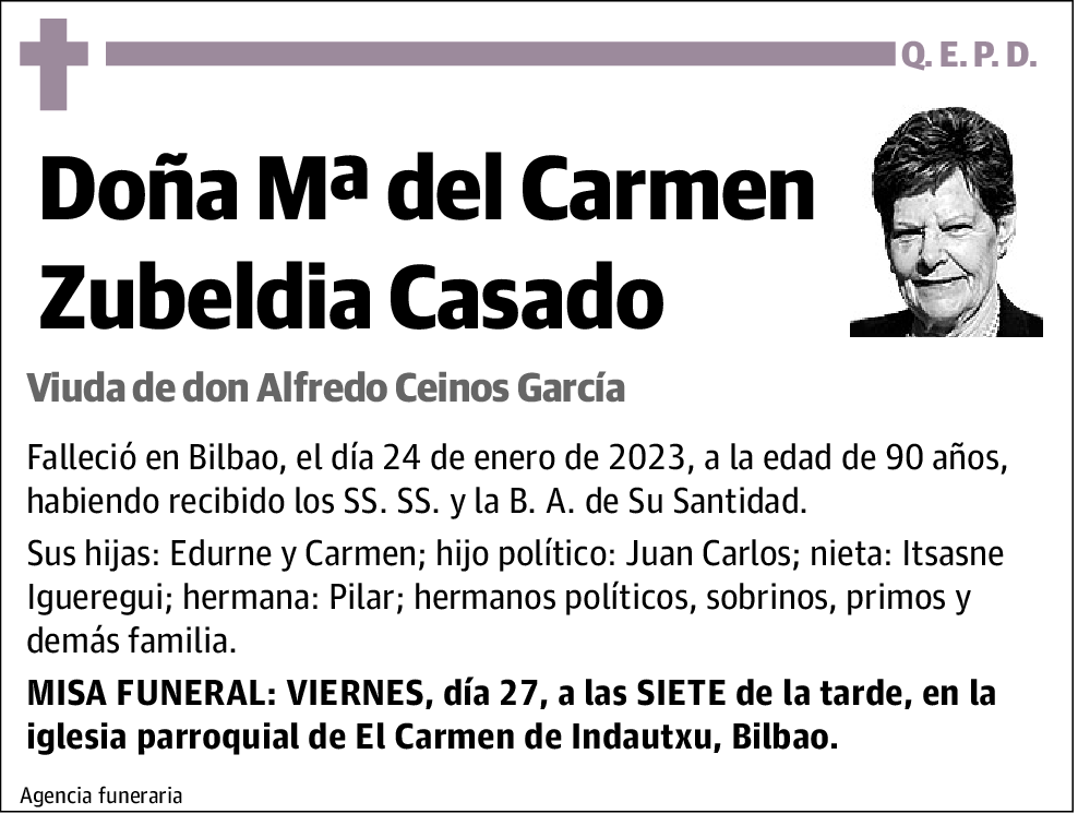 Mª del Carmen Zubeldia Casado