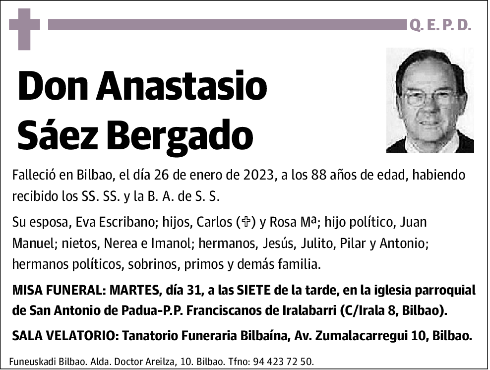 Anastasio Sáez Bergado