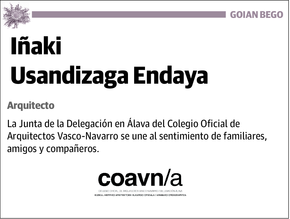 Iñaki Usandizaga Endaya