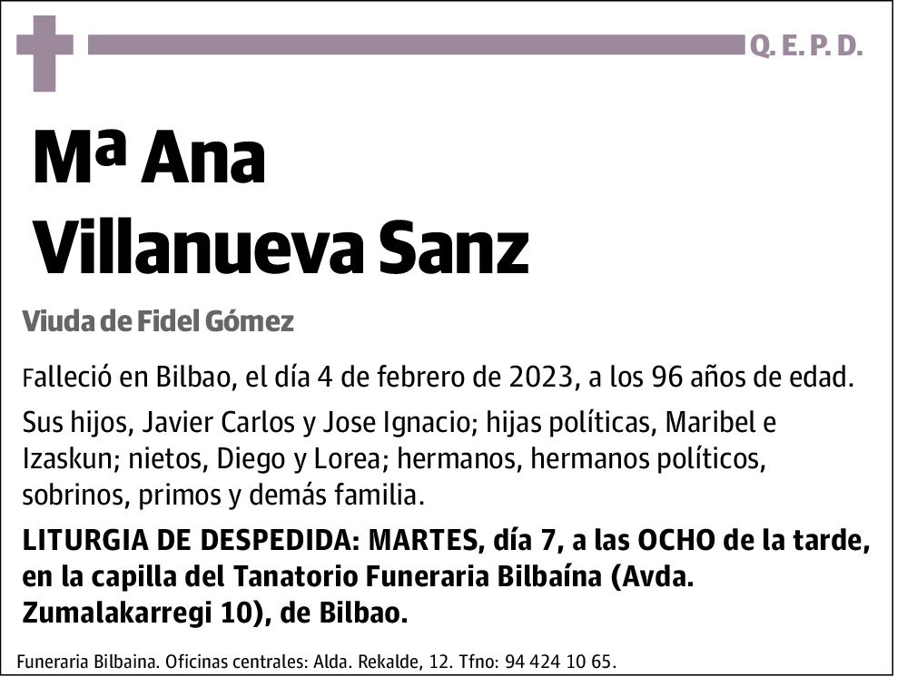 Mª Ana Villanueva Sanz
