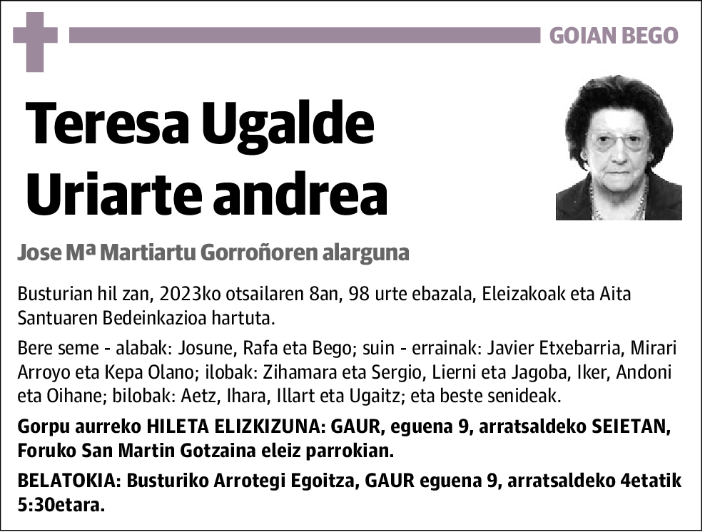 Teresa Ugalde Uriarte