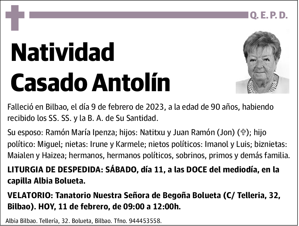 Natividad Casado Antolín