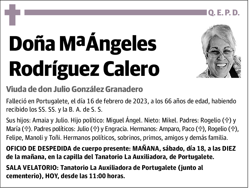 Mª Ángeles Rodríguez Calero