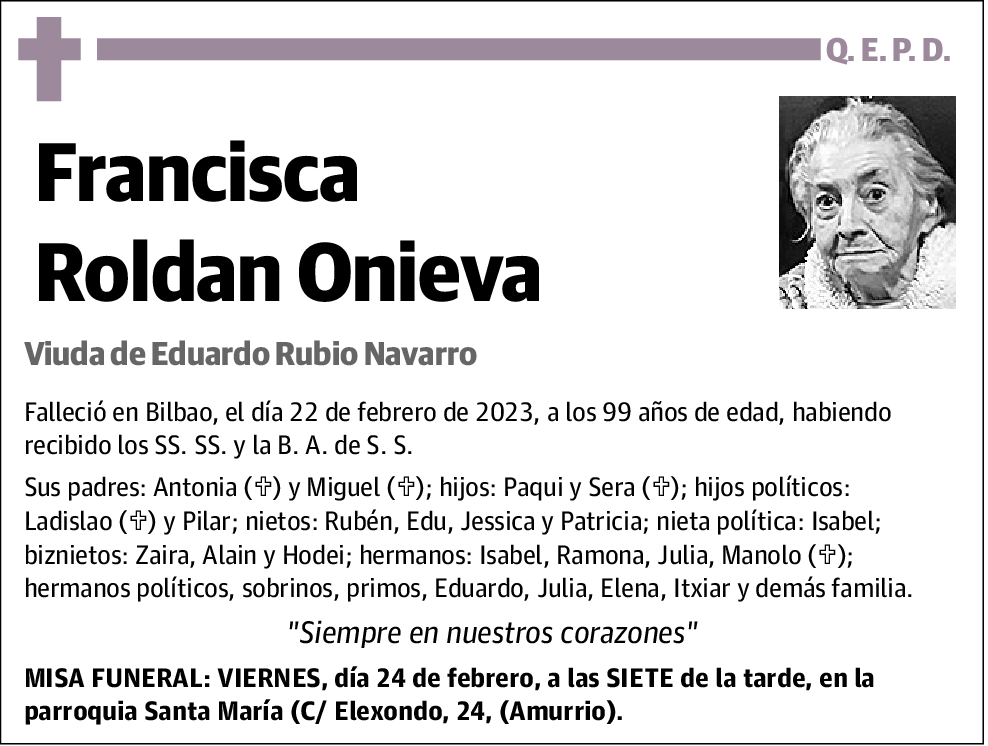 Francisca Roldan Onieva