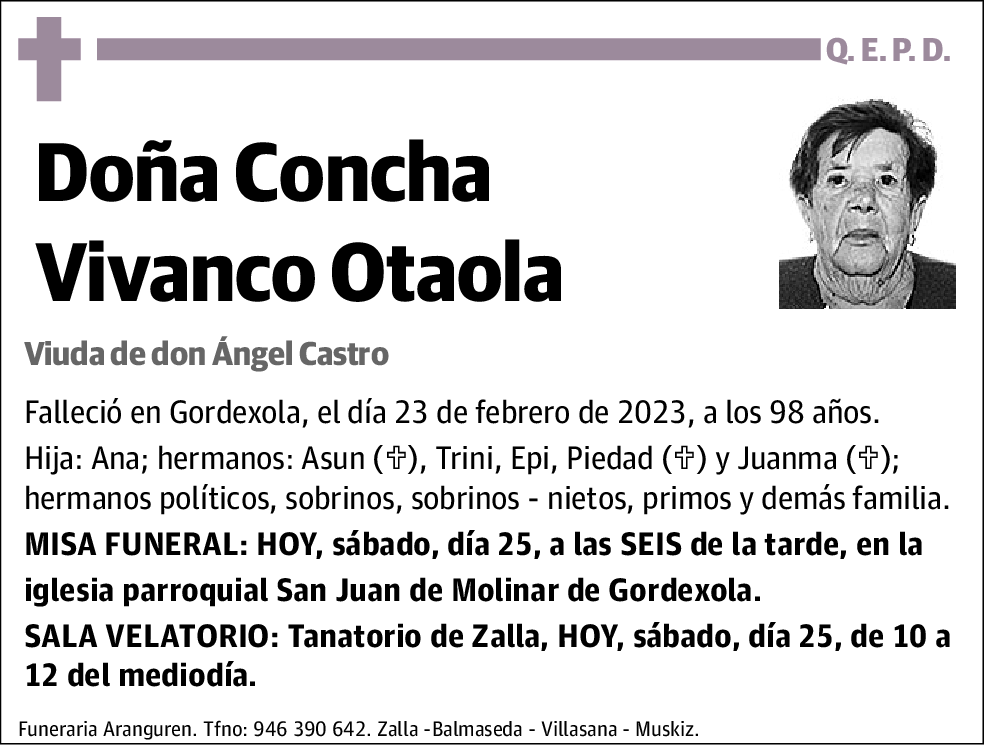 Concha Vivanco Otaola