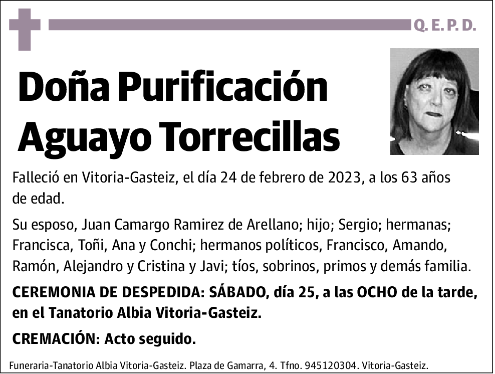 Purificación Aguayo Torrecillas