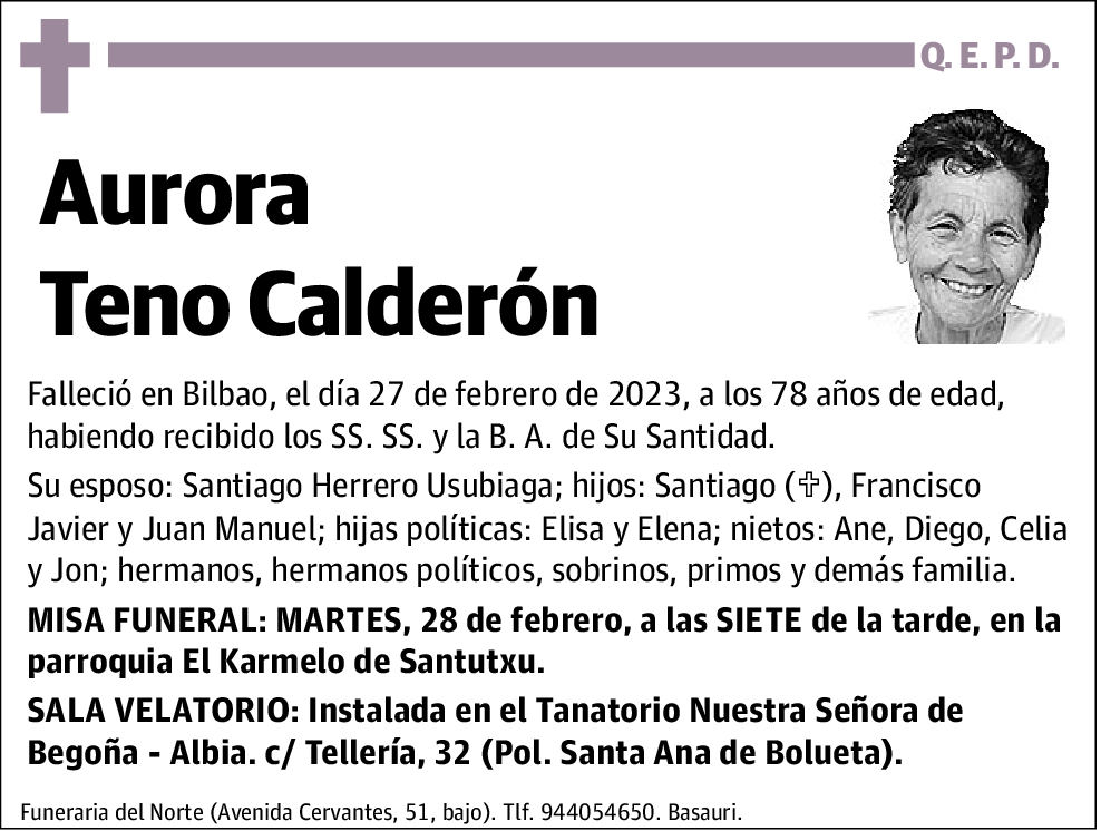 Aurora Teno Calderón