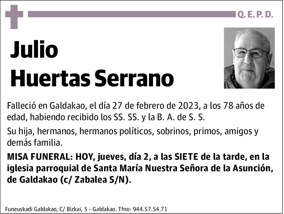 Julio Huertas Serrano