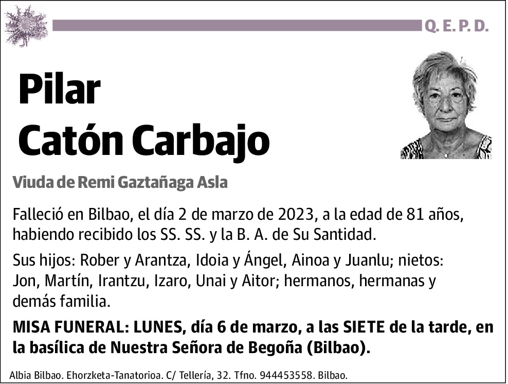 Pilar Catón Carbajo