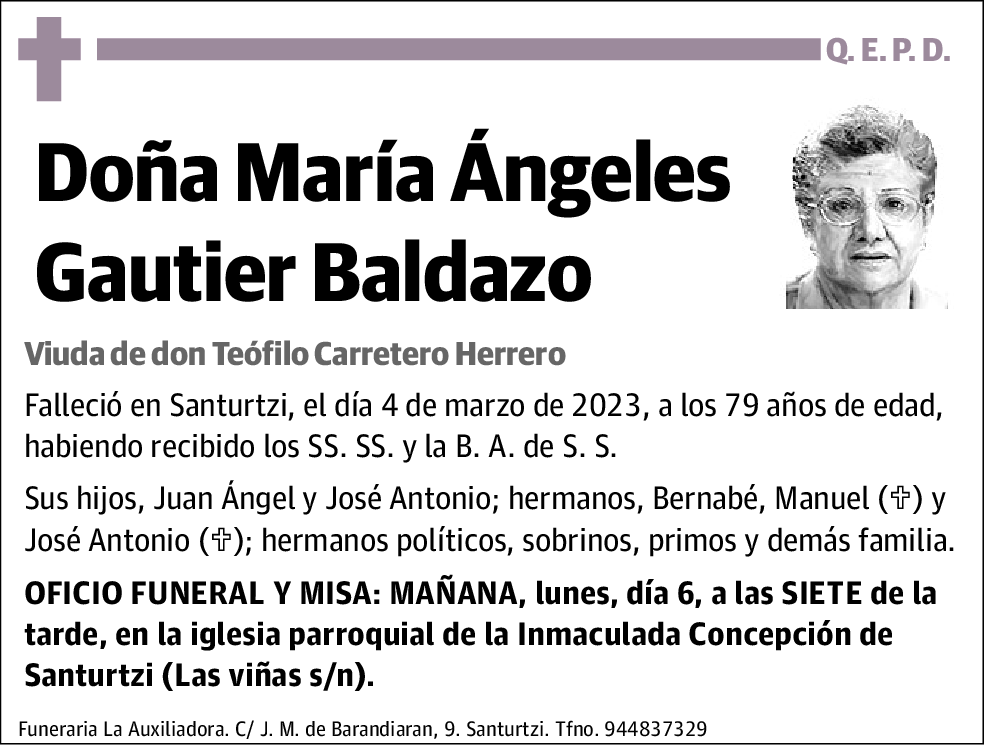 María Ángeles Gautier Baldazo