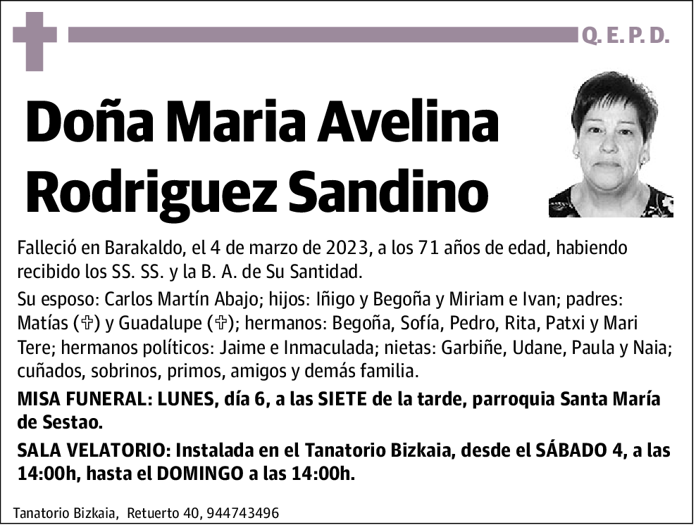 Maria Avelina Rodriguez Sandino