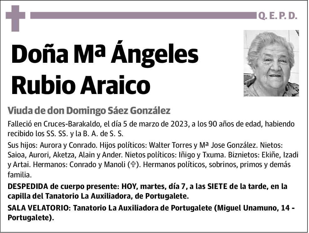 Mª Ángeles Rubio Araico