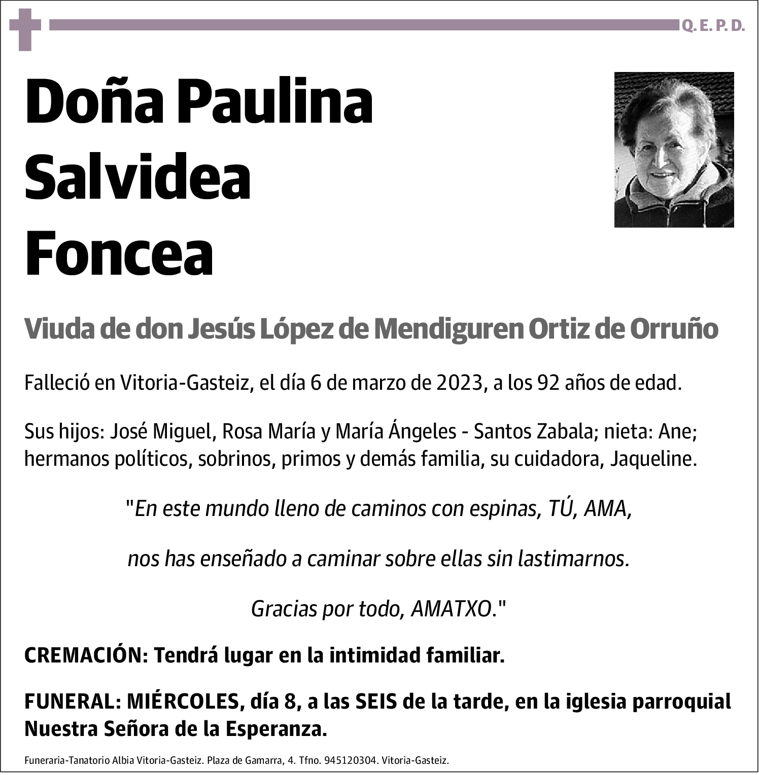 Paulina Salvidea Foncea