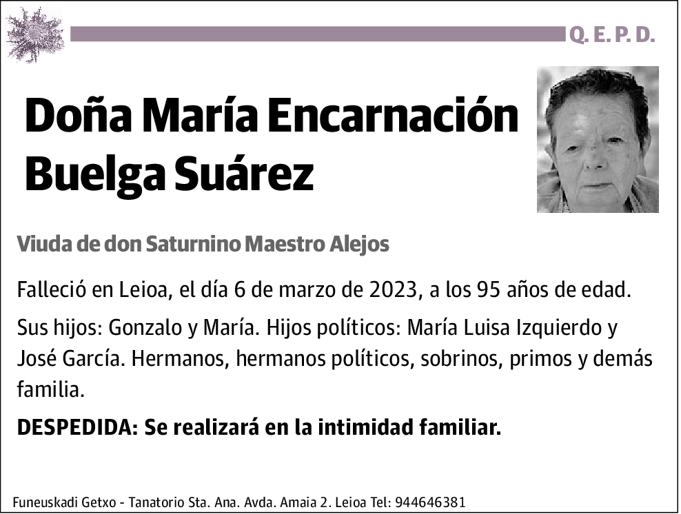 María Encarnación Buelga Suárez