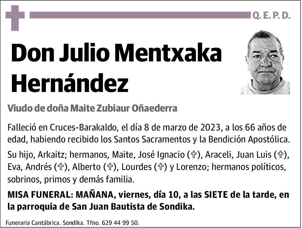 Julio Mentxaka Hernández